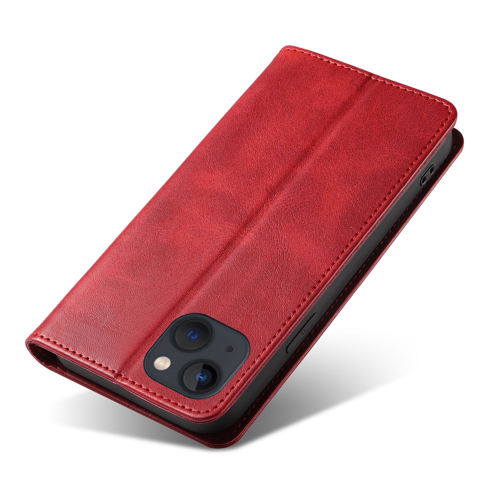 For iPhone 13 6.1 inch Leather Stand Phone Case Calf Texture Wallet Magnetic Cell Phone Cover For iPhone 13 6.1 inch Leather Stand Phone Case Calf Texture Wallet Magnetic Cell Phone Cover